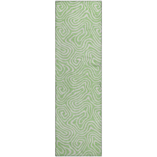 Piper Looms Mayfield Swirls AMF1030 Mint Machine Washable Area Rug Runner Main Image
