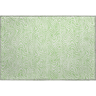 Piper Looms Mayfield Swirls AMF1030 Mint Machine Washable Area Rug Scatter Main Image