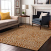 Piper Looms Mayfield Swirls AMF1030 Paprika Machine Washable Area Rug Lifestyle Image Feature