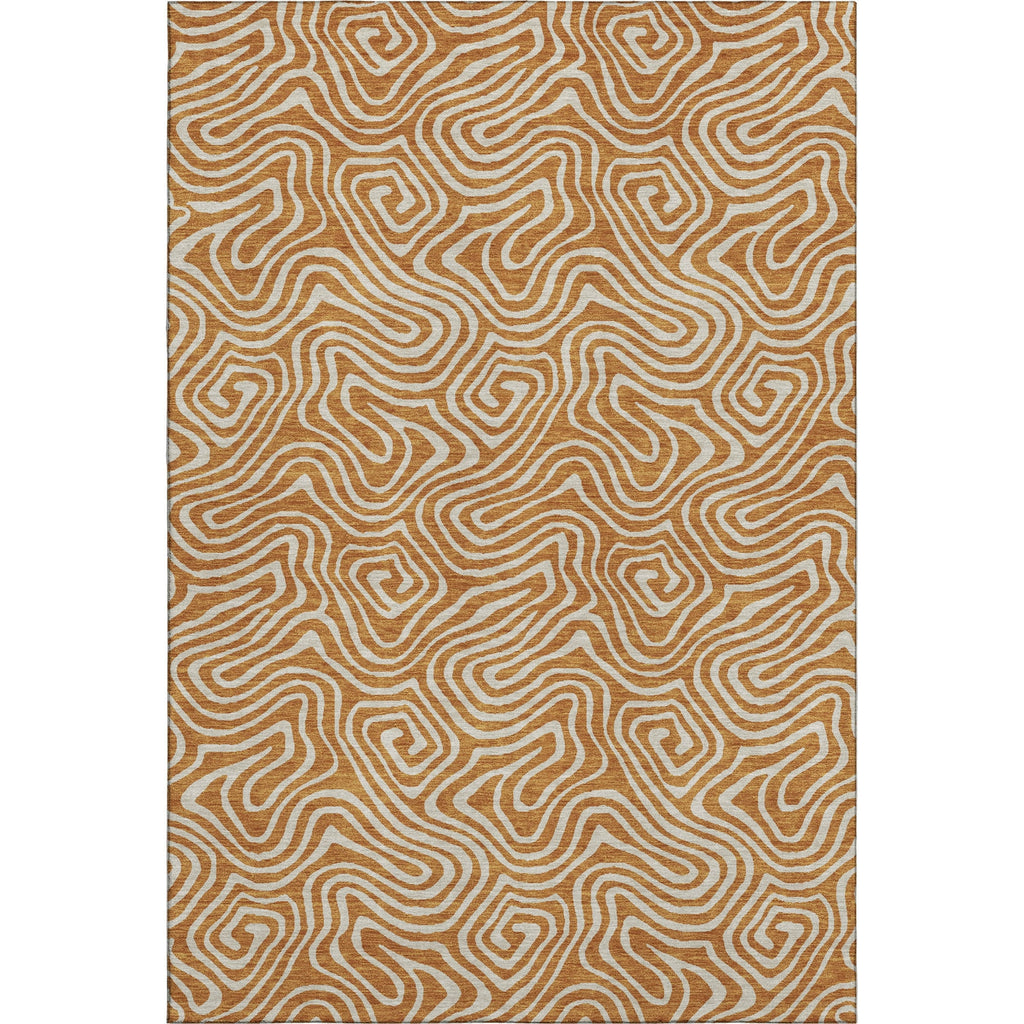 Piper Looms Mayfield Swirls AMF1030 Paprika Machine Washable Area Rug main image