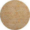 Piper Looms Mayfield Swirls AMF1030 Paprika Machine Washable Area Rug Round Main Image
