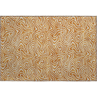Piper Looms Mayfield Swirls AMF1030 Paprika Machine Washable Area Rug Scatter Main Image