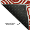 Piper Looms Mayfield Swirls AMF1030 Red Machine Washable Area Rug Backing Image