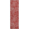 Piper Looms Mayfield Swirls AMF1030 Red Machine Washable Area Rug Runner Main Image