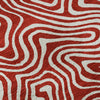 Piper Looms Mayfield Swirls AMF1030 Red Machine Washable Area Rug Swatch Image