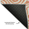 Piper Looms Mayfield Swirls AMF1030 Salmon Machine Washable Area Rug Backing Image