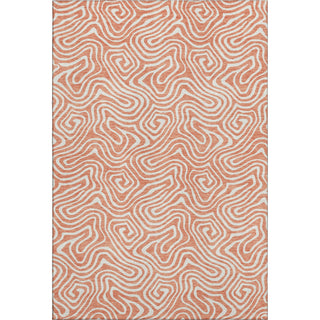 Piper Looms Mayfield Swirls AMF1030 Salmon Machine Washable Area Rug main image