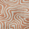 Piper Looms Mayfield Swirls AMF1030 Salmon Machine Washable Area Rug Swatch Image