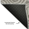 Piper Looms Mayfield Swirls AMF1030 Taupe Machine Washable Area Rug Backing Image