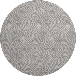 Piper Looms Mayfield Swirls AMF1030 Taupe Machine Washable Area Rug Round Main Image