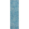 Piper Looms Mayfield Swirls AMF1030 Teal Machine Washable Area Rug Runner Main Image
