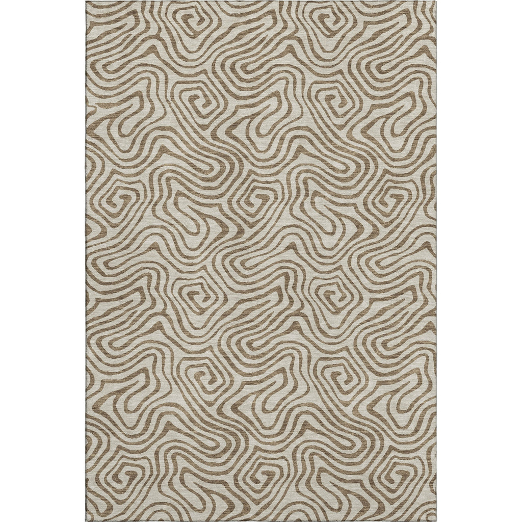 Piper Looms Mayfield Swirls AMF1031 Beige Machine Washable Area Rug main image