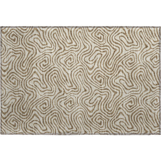 Piper Looms Mayfield Swirls AMF1031 Beige Machine Washable Area Rug Scatter Main Image