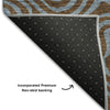 Piper Looms Mayfield Swirls AMF1031 Brown Machine Washable Area Rug Backing Image
