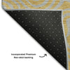 Piper Looms Mayfield Swirls AMF1031 Gold Machine Washable Area Rug Backing Image