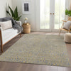 Piper Looms Mayfield Swirls AMF1031 Gray Machine Washable Area Rug Lifestyle Image Feature