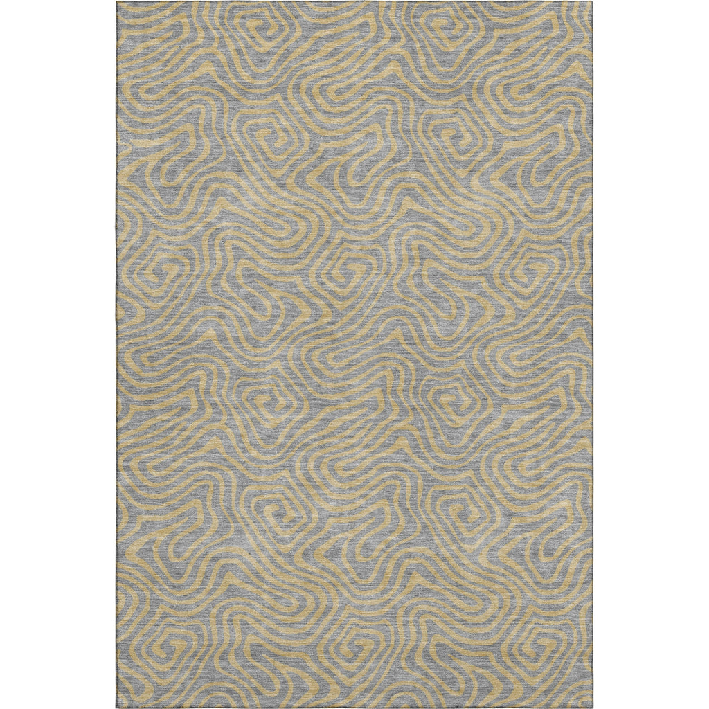 Piper Looms Mayfield Swirls AMF1031 Gray Machine Washable Area Rug main image
