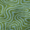 Piper Looms Mayfield Swirls AMF1031 Green Machine Washable Area Rug Swatch Image