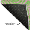 Piper Looms Mayfield Swirls AMF1031 Lime Machine Washable Area Rug Backing Image