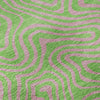 Piper Looms Mayfield Swirls AMF1031 Lime Machine Washable Area Rug Swatch Image
