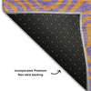 Piper Looms Mayfield Swirls AMF1031 Purple Machine Washable Area Rug Backing Image