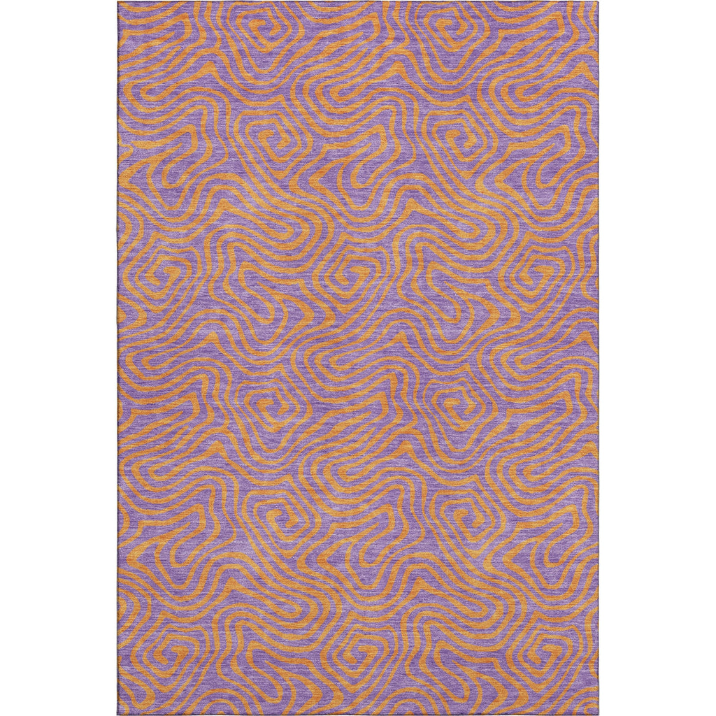 Piper Looms Mayfield Swirls AMF1031 Purple Machine Washable Area Rug main image