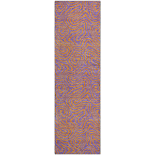 Piper Looms Mayfield Swirls AMF1031 Purple Machine Washable Area Rug Runner Main Image