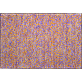 Piper Looms Mayfield Swirls AMF1031 Purple Machine Washable Area Rug Scatter Main Image