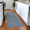 Piper Looms Mayfield Swirls AMF1031 Teal Machine Washable Area Rug Runner Lifestyle Image Feature