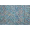 Piper Looms Mayfield Swirls AMF1031 Teal Machine Washable Area Rug Scatter Main Image