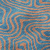 Piper Looms Mayfield Swirls AMF1031 Teal Machine Washable Area Rug Swatch Image
