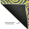 Piper Looms Mayfield Swirls AMF1031 Yellow Machine Washable Area Rug Backing Image
