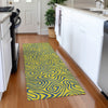 Piper Looms Mayfield Swirls AMF1031 Yellow Machine Washable Area Rug Runner Lifestyle Image Feature