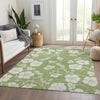 Piper Looms Mayfield Floral AMF1032 Aloe Machine Washable Area Rug Lifestyle Image Feature