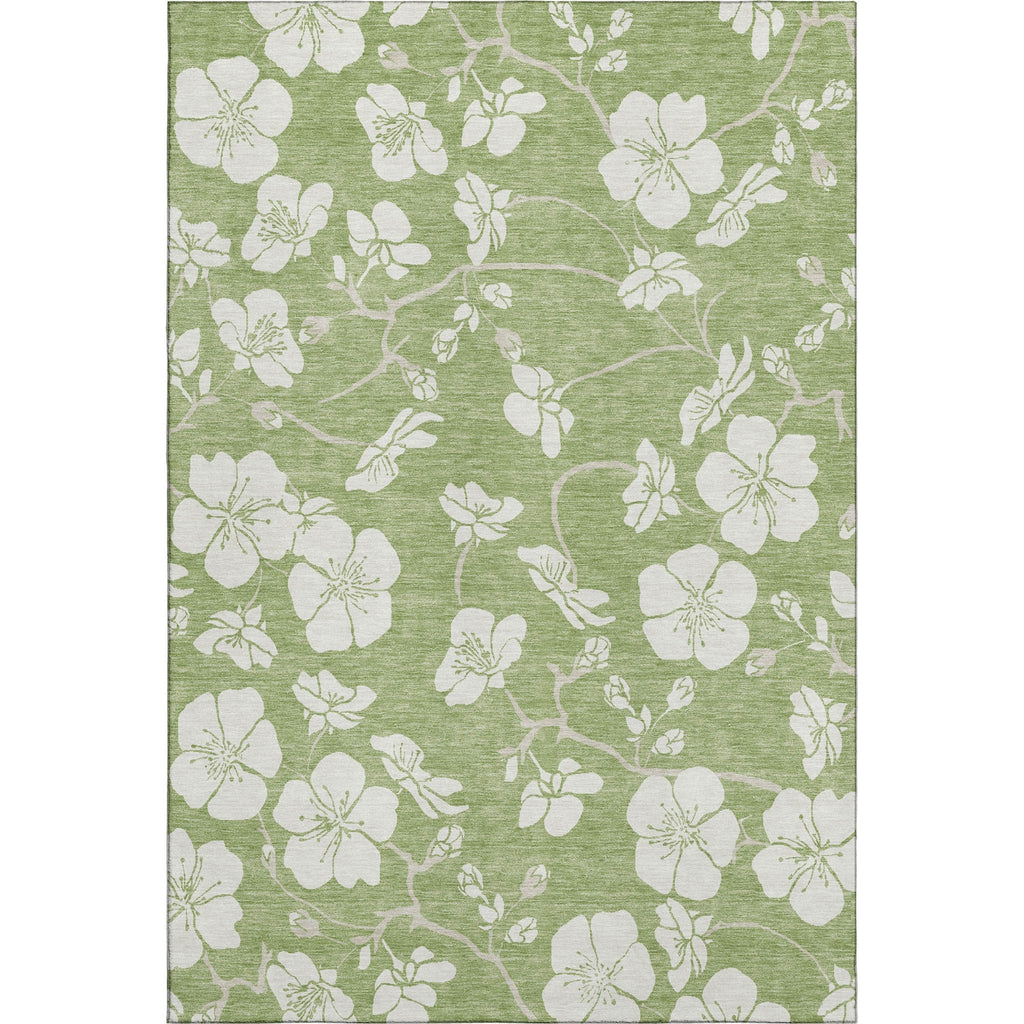 Piper Looms Mayfield Floral AMF1032 Aloe Machine Washable Area Rug main image