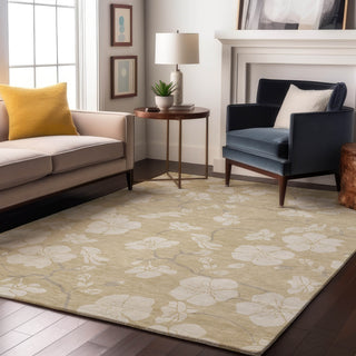Piper Looms Mayfield Floral AMF1032 Beige Machine Washable Area Rug Lifestyle Image Feature