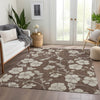 Piper Looms Mayfield Floral AMF1032 Brown Machine Washable Area Rug Lifestyle Image Feature