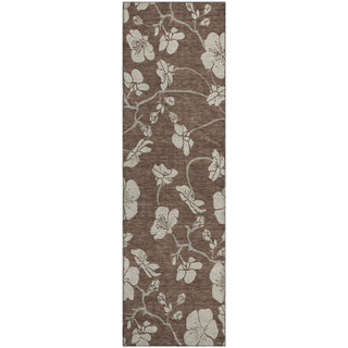 Piper Looms Mayfield Floral AMF1032 Brown Machine Washable Area Rug Runner Main Image