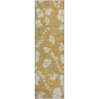 Piper Looms Mayfield Floral AMF1032 Gold Machine Washable Area Rug Runner Main Image