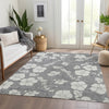 Piper Looms Mayfield Floral AMF1032 Gray Machine Washable Area Rug Lifestyle Image Feature