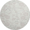 Piper Looms Mayfield Floral AMF1032 Ivory Machine Washable Area Rug Round Main Image