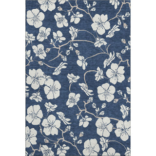 Piper Looms Mayfield Floral AMF1032 Navy Machine Washable Area Rug main image