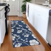 Piper Looms Mayfield Floral AMF1032 Navy Machine Washable Area Rug Runner Lifestyle Image Feature