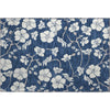Piper Looms Mayfield Floral AMF1032 Navy Machine Washable Area Rug Scatter Main Image