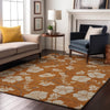 Piper Looms Mayfield Floral AMF1032 Paprika Machine Washable Area Rug Lifestyle Image Feature