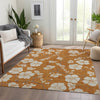 Piper Looms Mayfield Floral AMF1032 Paprika Machine Washable Area Rug Lifestyle Image Feature