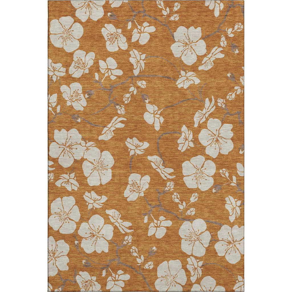Piper Looms Mayfield Floral AMF1032 Paprika Machine Washable Area Rug main image