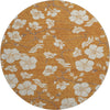 Piper Looms Mayfield Floral AMF1032 Paprika Machine Washable Area Rug Round Main Image