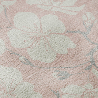 Piper Looms Mayfield Floral AMF1032 Pink Machine Washable Area Rug Swatch Image