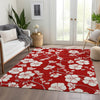 Piper Looms Mayfield Floral AMF1032 Red Machine Washable Area Rug Lifestyle Image Feature